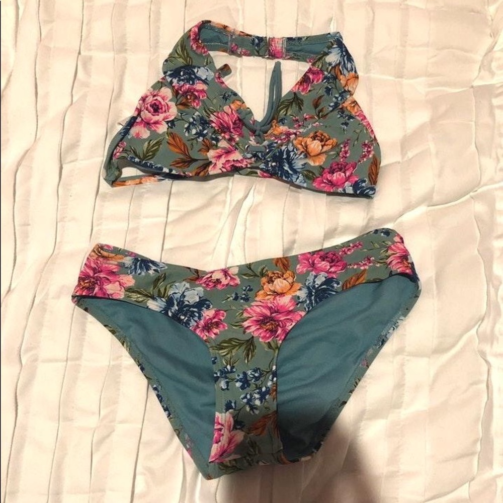 Target flower bikini set